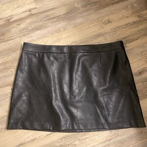 J. Crew Vegan Leather Mini Skirt